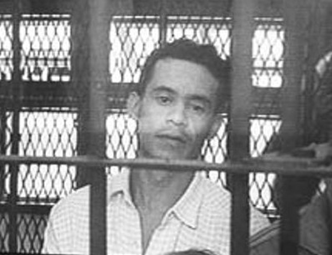 Jorge Pedraza durante el juicio en el 2000