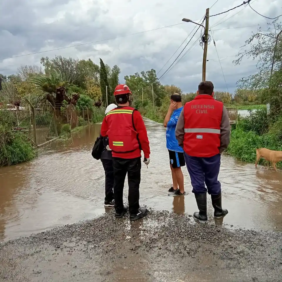 La Asociación K9 Gualeguay prestó asistencia en Zárate durante el temporal