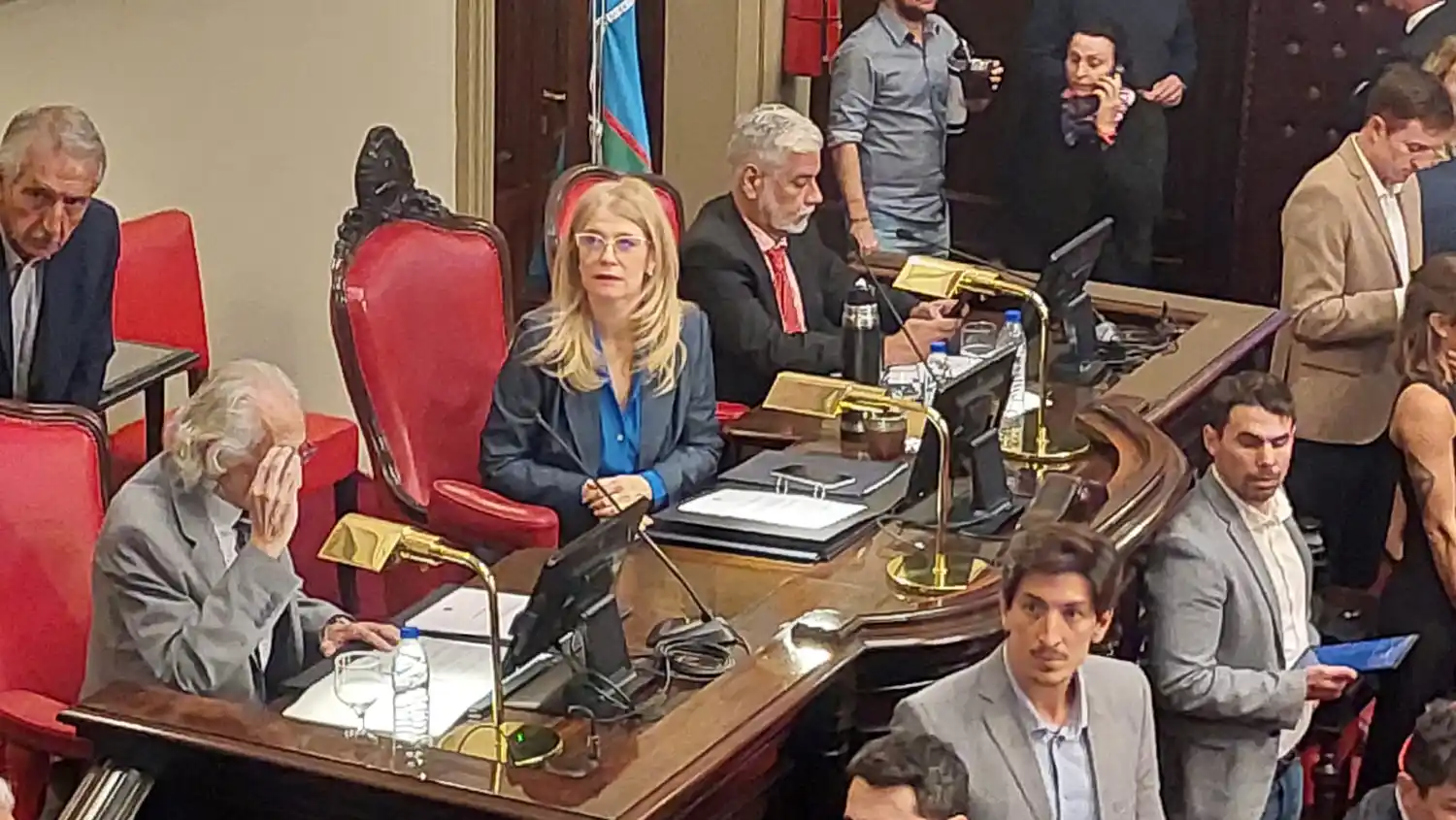 Verónica Magario durante la Sesión Especial del 12 de mayo.