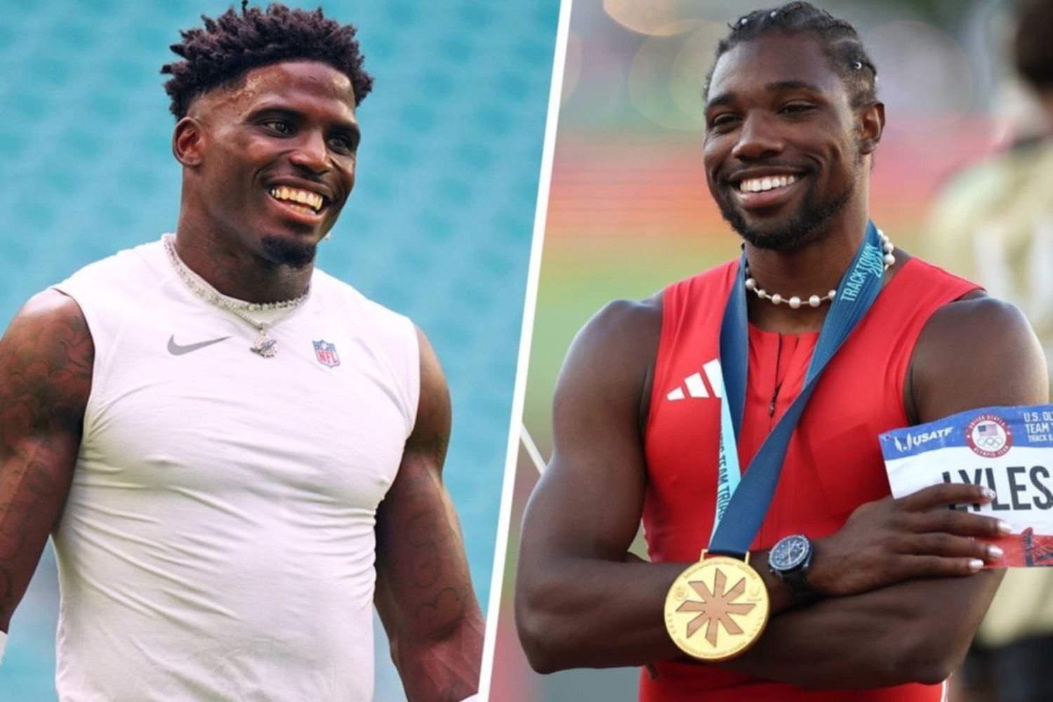 Tyreek Hill desafía al velocista olímpico Noah Lyles a una carrera