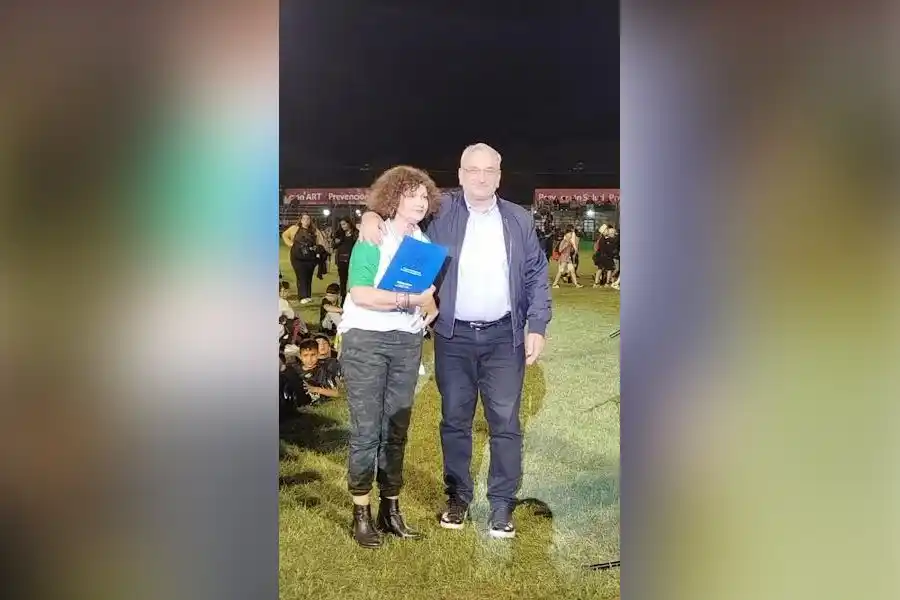 Calvo compartió con la ciudad de Sunchales el lanzamiento de la 39 Fiesta Nacional del Fútbol Infantil