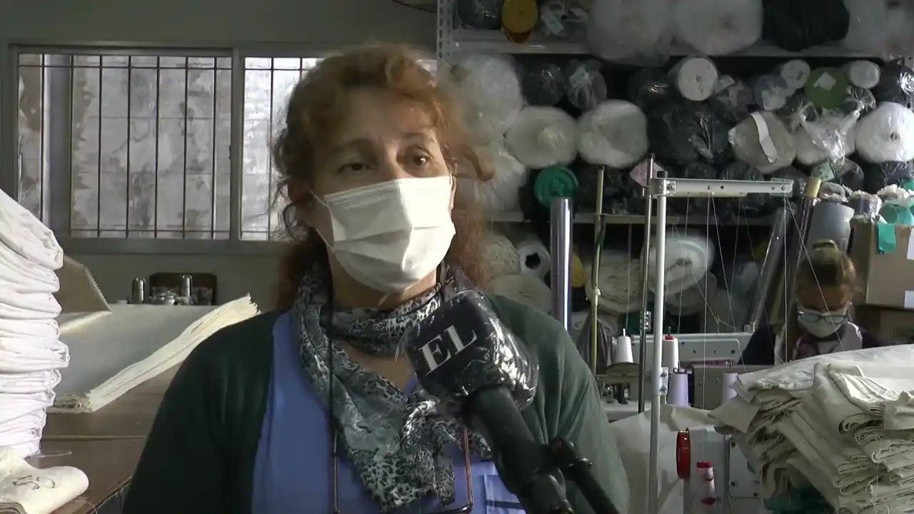 Trabajo incesante en el costurero del hospital Cullen
