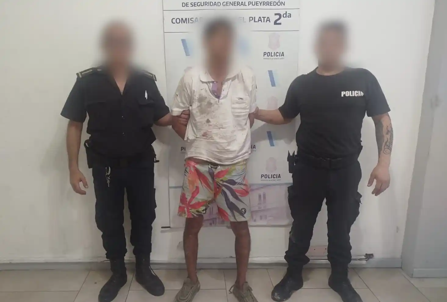 El sujeto fue atrapado a las pocas cuadras del lugar del robo.