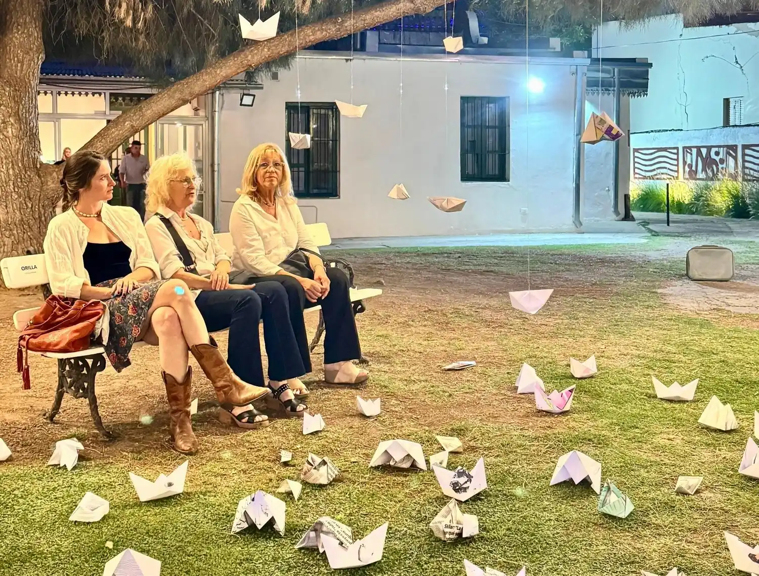 El patio del Museo Cayetano Silva, cobra vida este viernes y sábado al recibir a los vecinos. Foto: Gentileza.