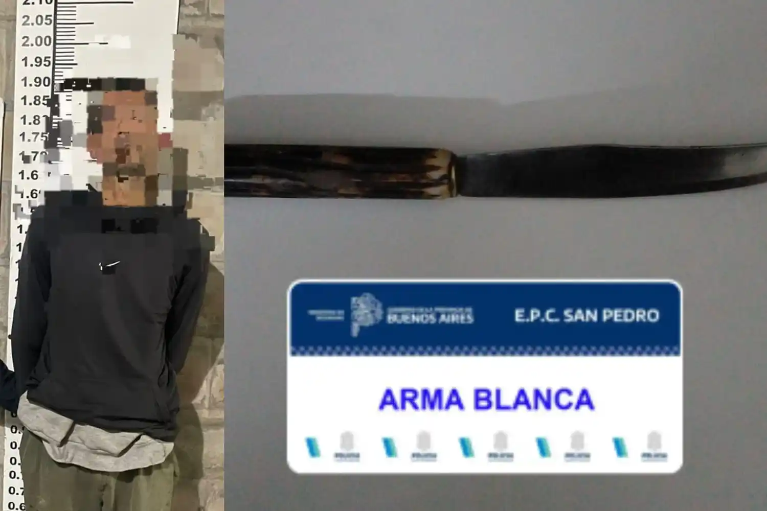 detenido cuchillo rivadavia