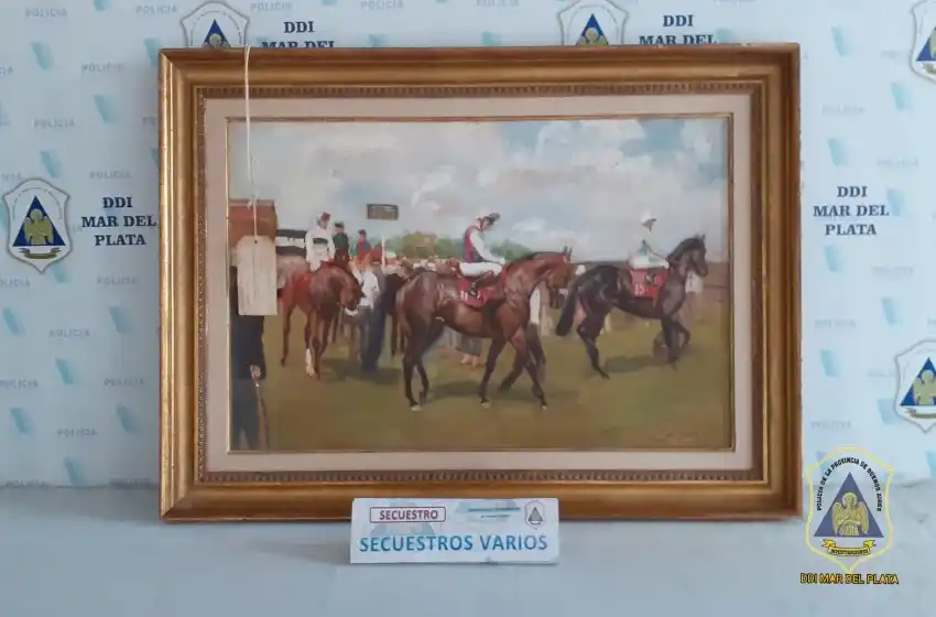 Vendían una obra de arte robada hace 10 años valuada en 4 millones de pesos