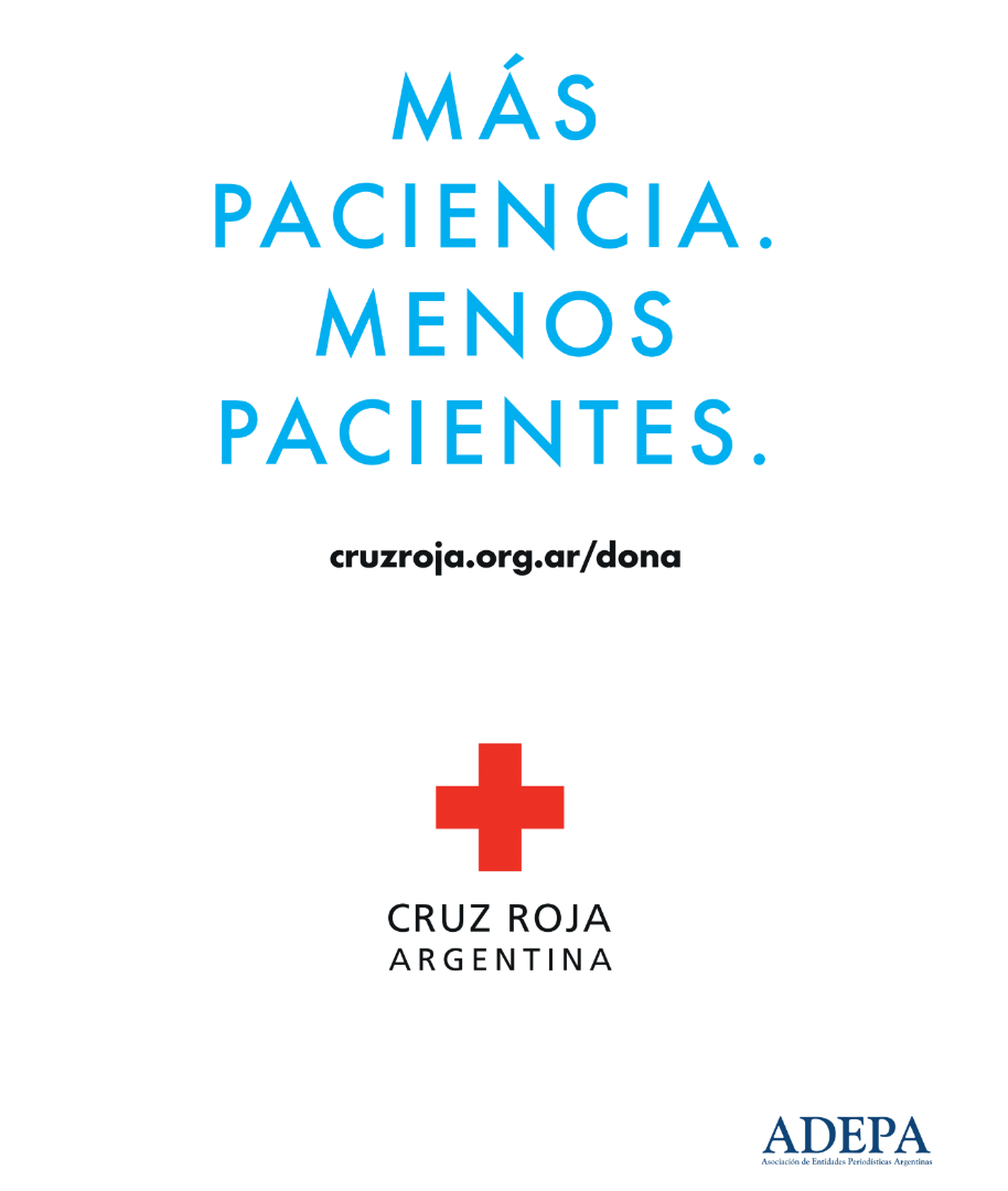  CAMPAÑA DE CRUZ ROJA ARGENTINA #MasPaciencia #MenosPacientes