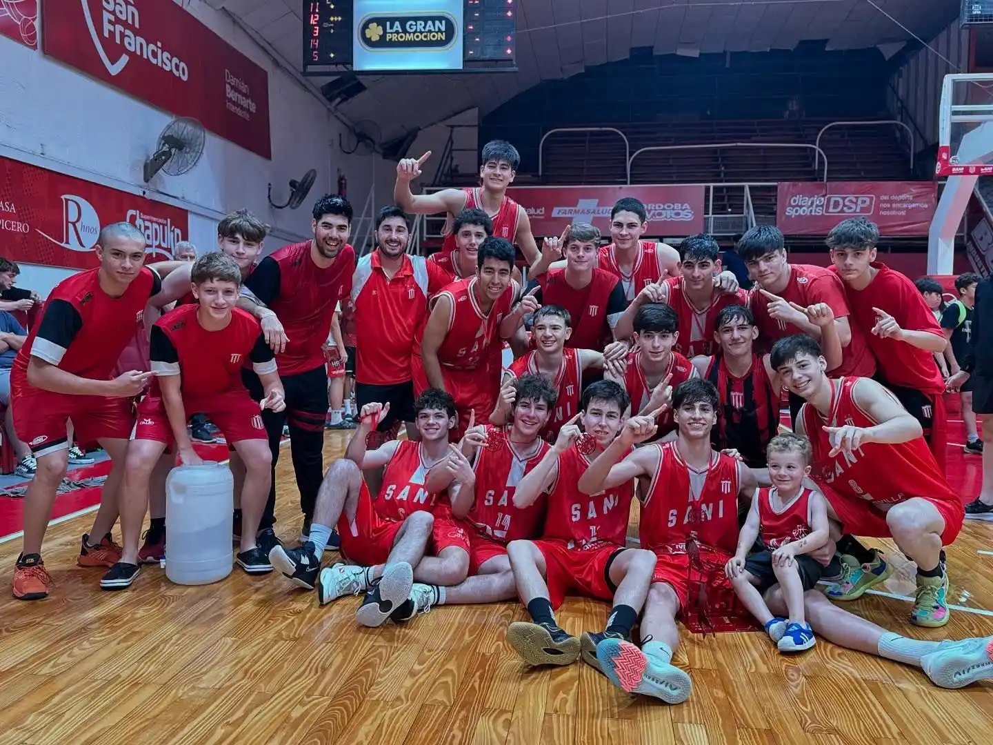 El festejo de los campeones