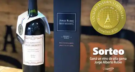 La Aldea Bebidas sortea un vino Jorge Alberto Rubio Gran Reserva