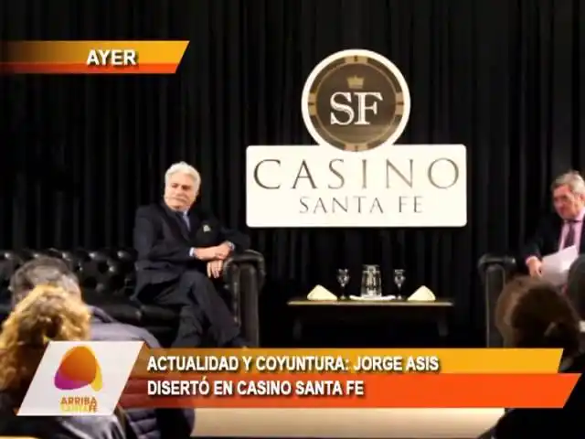 “Actualidad y coyuntura”: Jorge Asís disertó en Casino Santa Fe