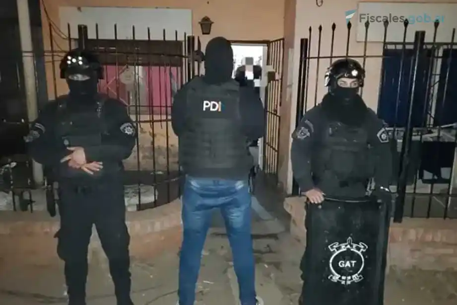 Una de las viviendas que fue allanada en el marco de la investigación por el secuestro extorsivo.