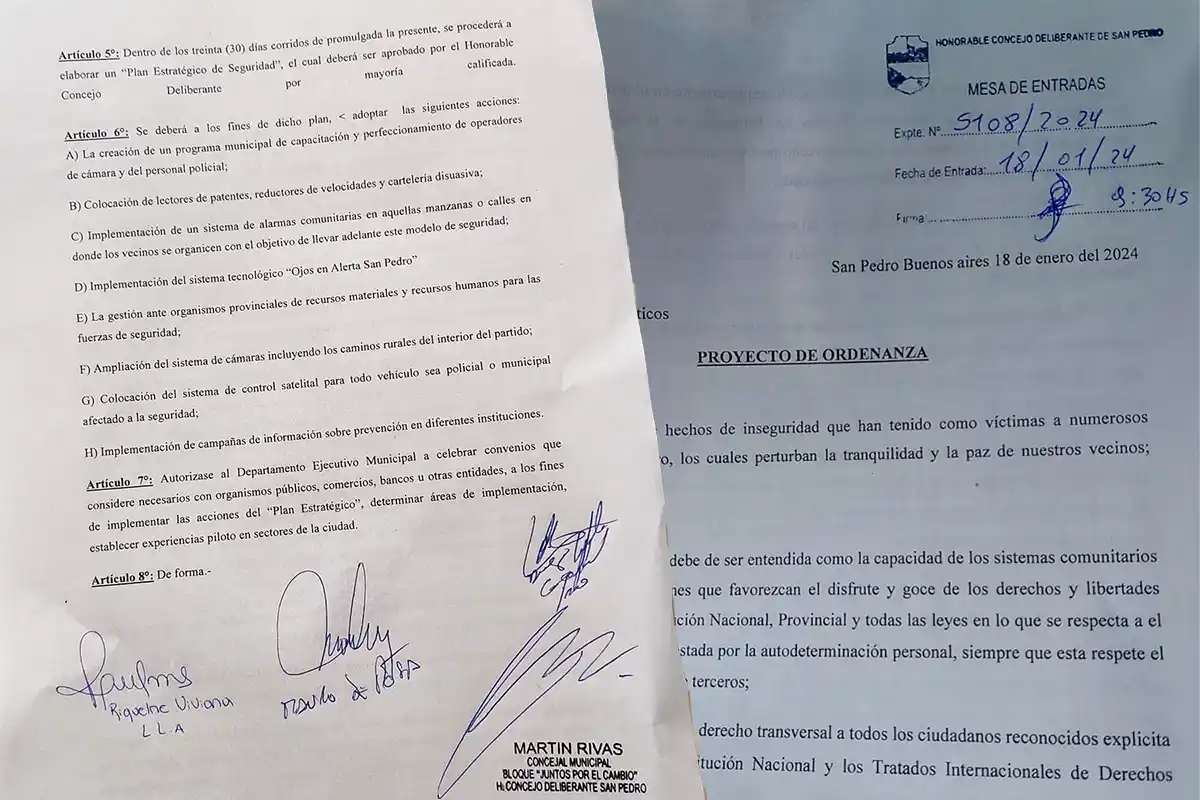 El proyecto presentado por el interbloque opositor. Foto: La Opinión.