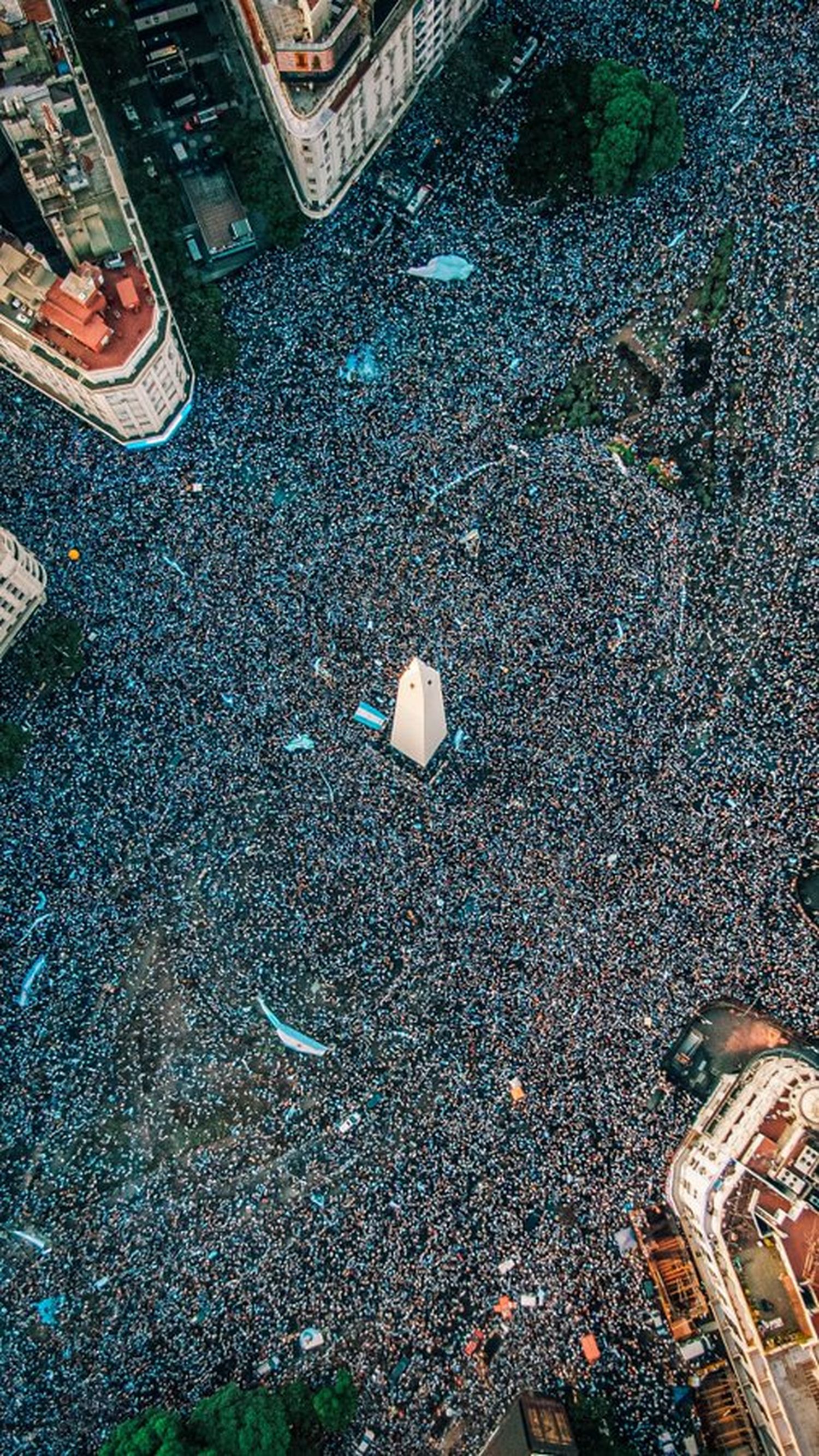El Obelisco está colmado y la AFA pide seguridad para el plantel: Cómo será el recorrido de la Selección Argentina