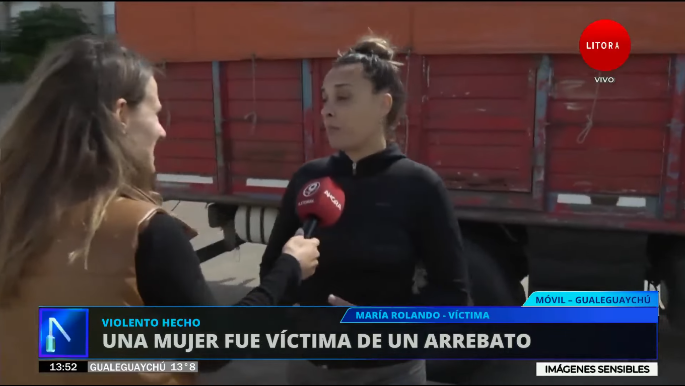Una gualeguaychuense sufrió un robo y abuso en plena calle: “Me tapó la cara y me tiró contra la pared, no podía gritar”
