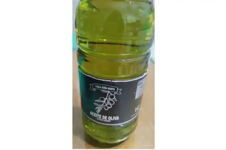 “Aceite de oliva, extra virgen, marca: finca Doña Marta