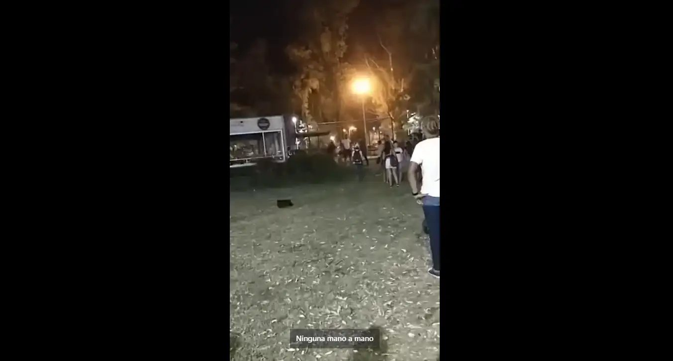 Difundieron las primeras imágenes de la fatal gresca de año nuevo en el parque de Gualeguay