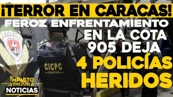 ¡TERROR en Caracas! Feroz enfrentamiento en la Cota 905