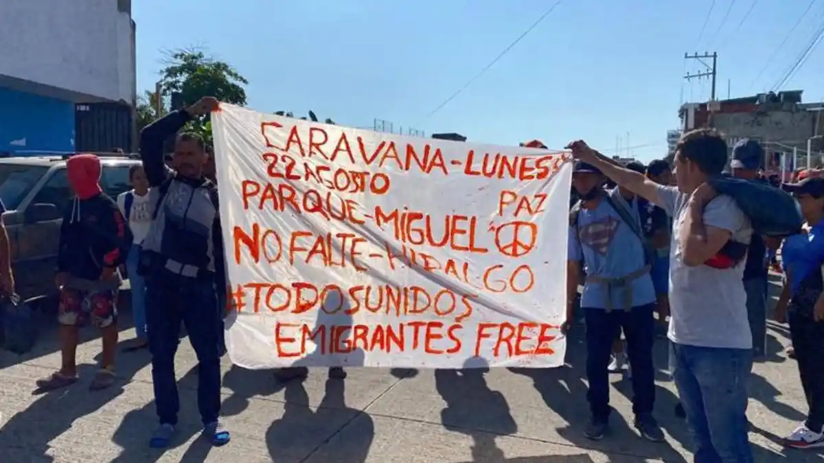 Caravana de migrantes comienza un nuevo calvario en México