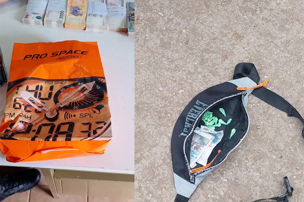 Interceptaron a dos humbertinos con cocaína y más de dos millones de pesos en un operativo en Rafaela