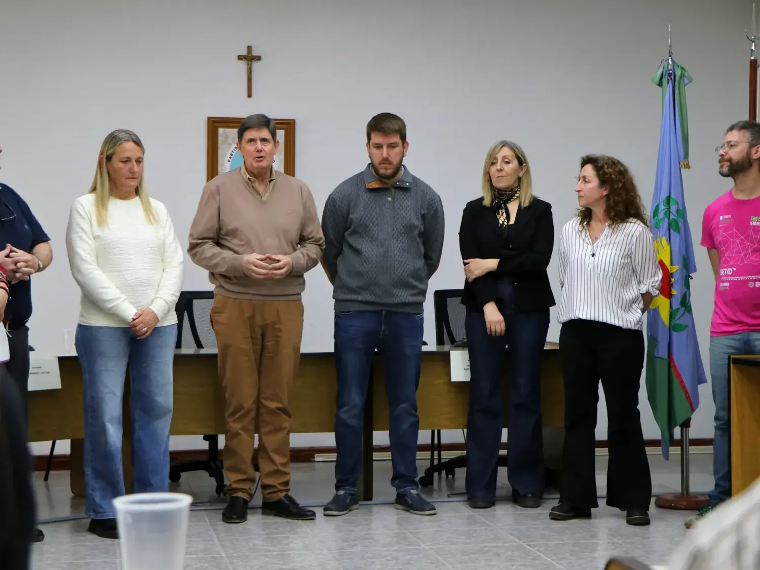 Presente. El intendente Miguel Gargaglione formó parte de la última sesión