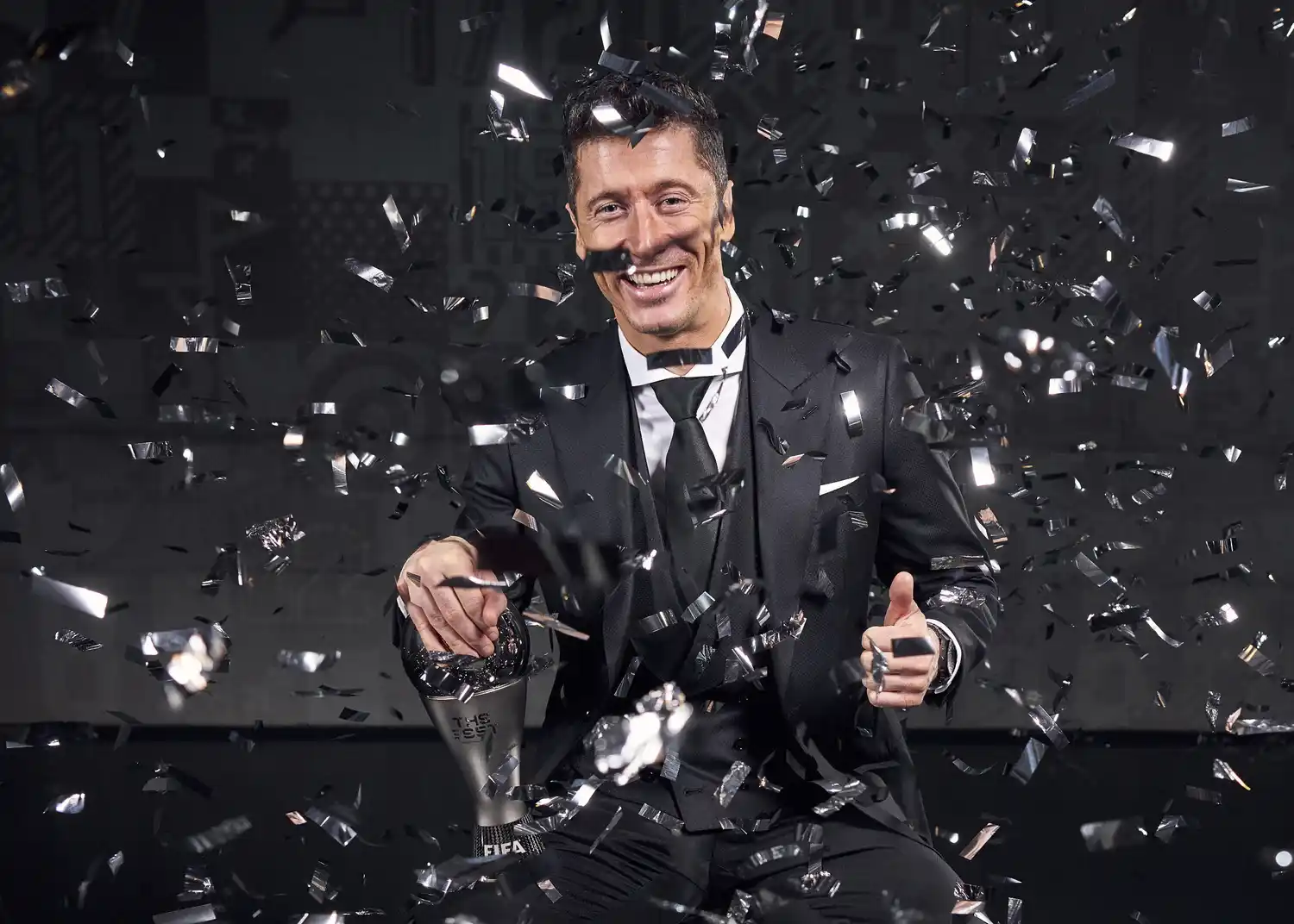 Lewandowski fue distinguido.