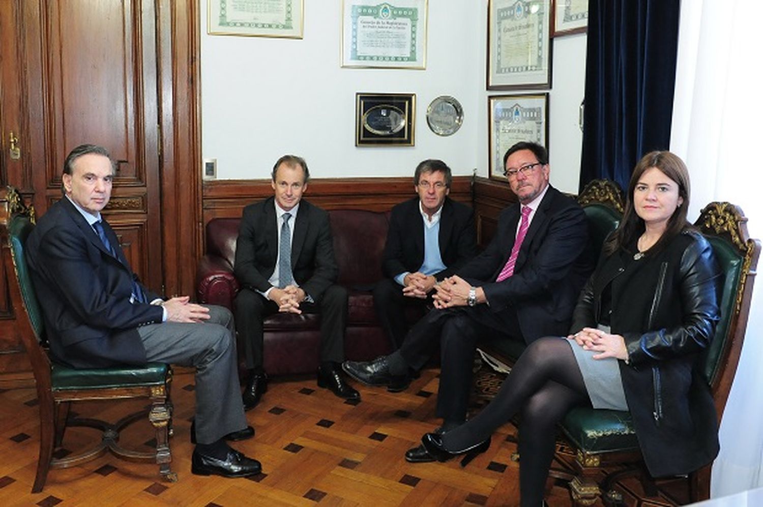 Bordet se reunió con Guastavino y Kunath en el Senado Nacional
