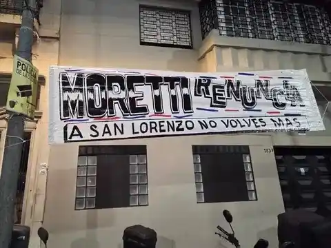 Los socios del Ciclón no quieren a Moretti en el club.Foto:DA