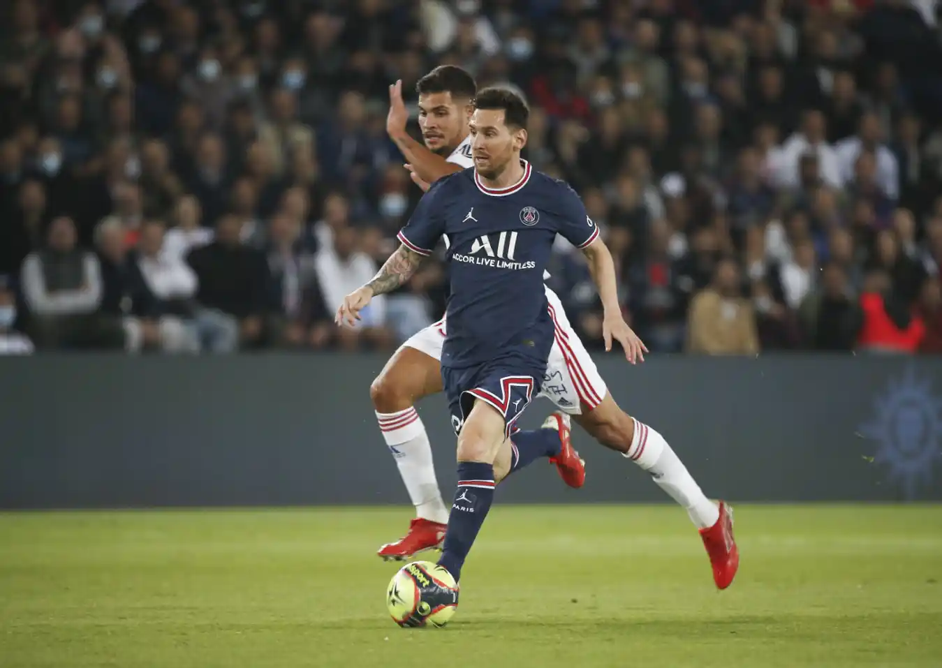 Messi no pudo aprovechar sus chances.