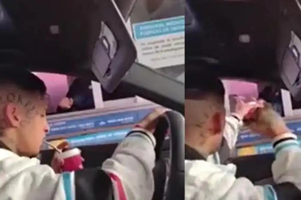 L-Gante no para de sorprender: le “mangueó” un mate a una empleada en el peaje