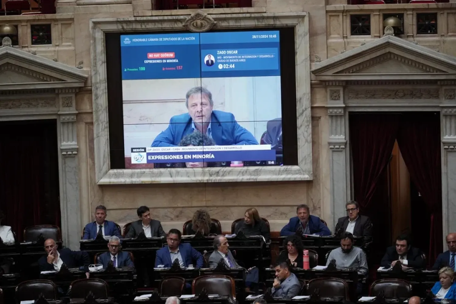 Fracaso del intento de tratar el proyecto de Ficha Limpia en Diputados