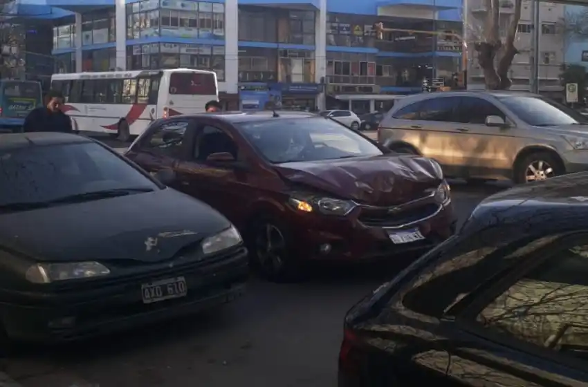Choque en pleno centro de Mar del Plata