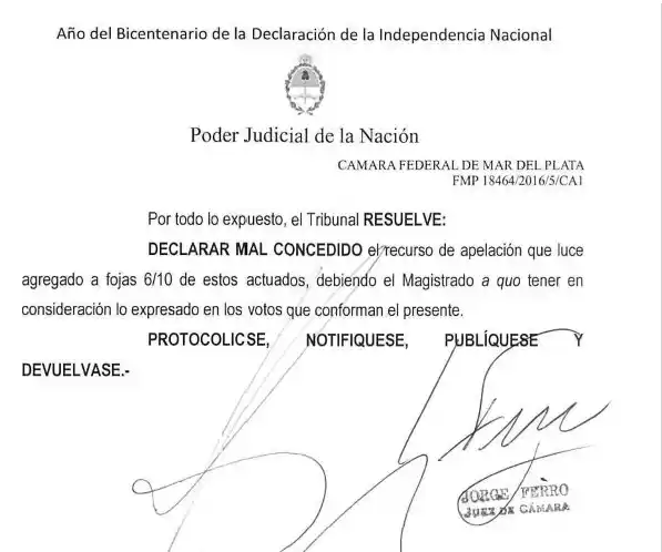 La Cámara ratificó la investigación del juez López