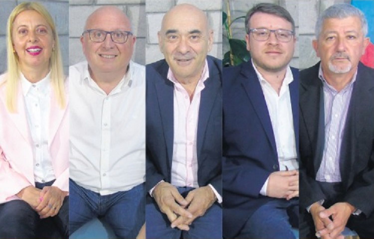 Los cinco precandidatos explicaron sus proyectos
