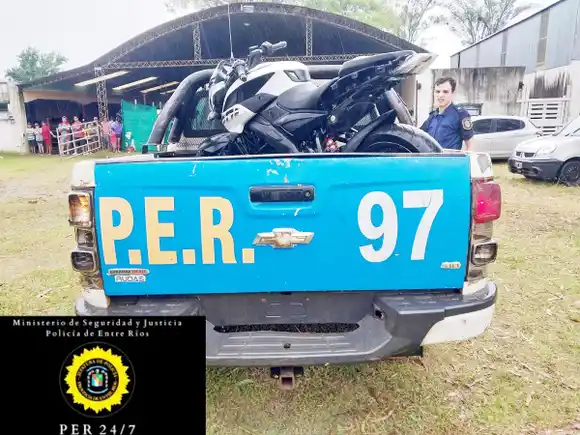 Recuperaron una moto abandonada en el hipódromo de Camba Paso