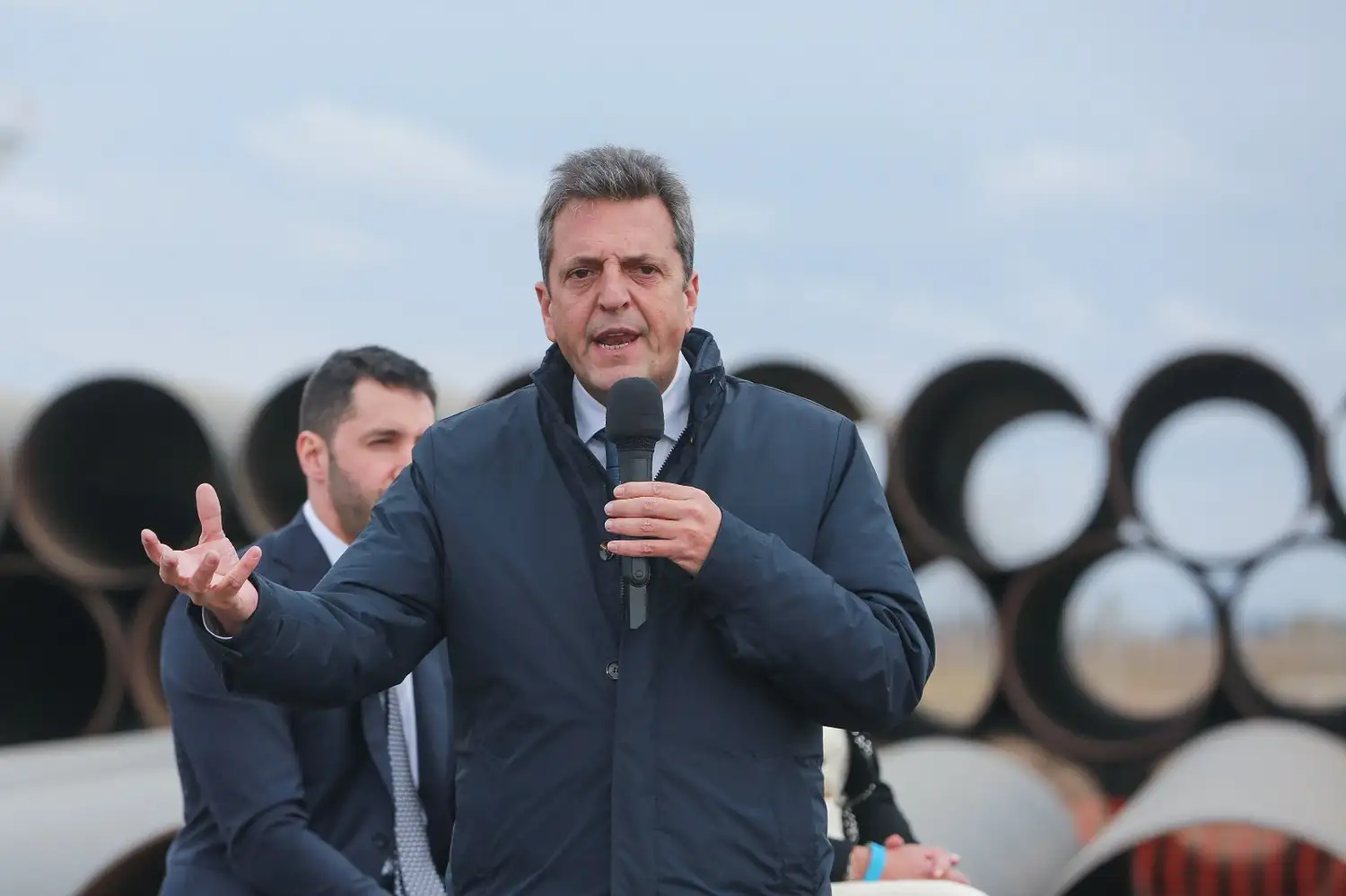 Massa anunció la obra “Reversión del Gasoducto Norte”. Foto 2