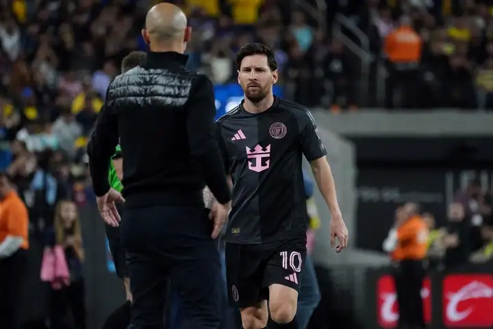 Mascherano y Messi en un partido del Inter de Miami.