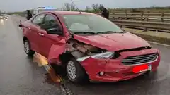 Cuatro accidentes : despistes, choque y vuelcos