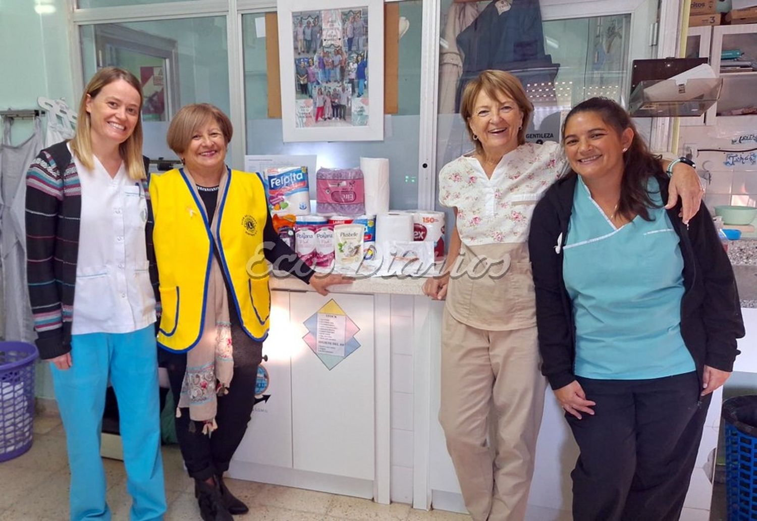 En el Hospital. El Club de Leones entregó la donación al equipo profesional de Neonatología