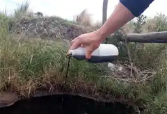 El canal que recibe los efluentes del relleno Sanitario supera los niveles de calidad del agua