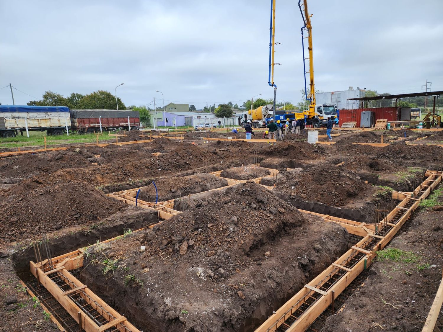 Avanza la construcción de las primeras 24 viviendas.