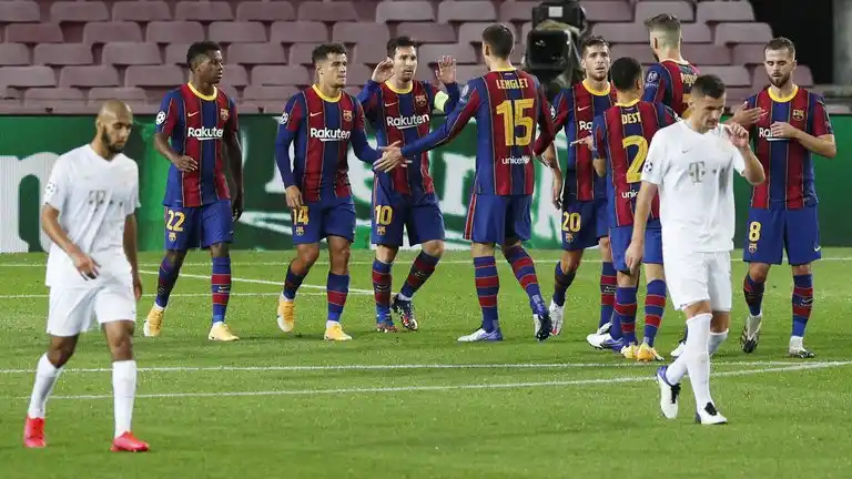 Con un gol de Messi, el Barcelona goleó al Ferencvaros en su debut en la Champions League
