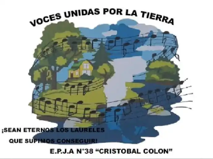 Inauguran el mural “Voces unidas por la tierra” realizado por estudiantes de la Escuela “Cristóbal Colón”