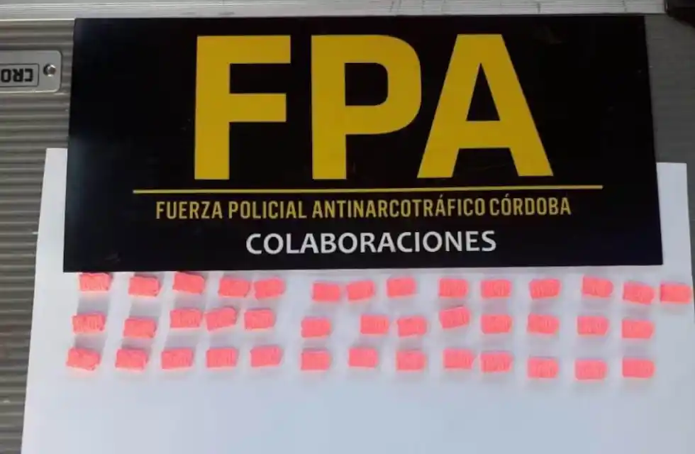 La droga secuestrada por la Policía Antinarcotráfico en el operativo donde fue detenido Lucas Juez