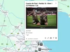 El camino de Vicente en un mapa interactivo