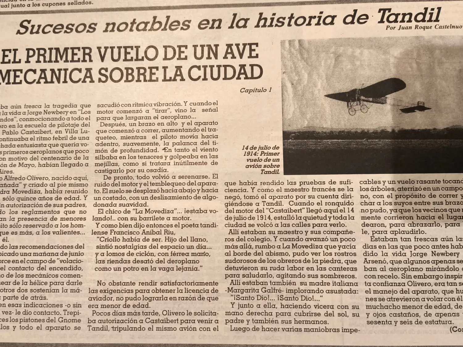 El primer vuelo de un ave mecánica sobre la ciudad - Capítulo 1.