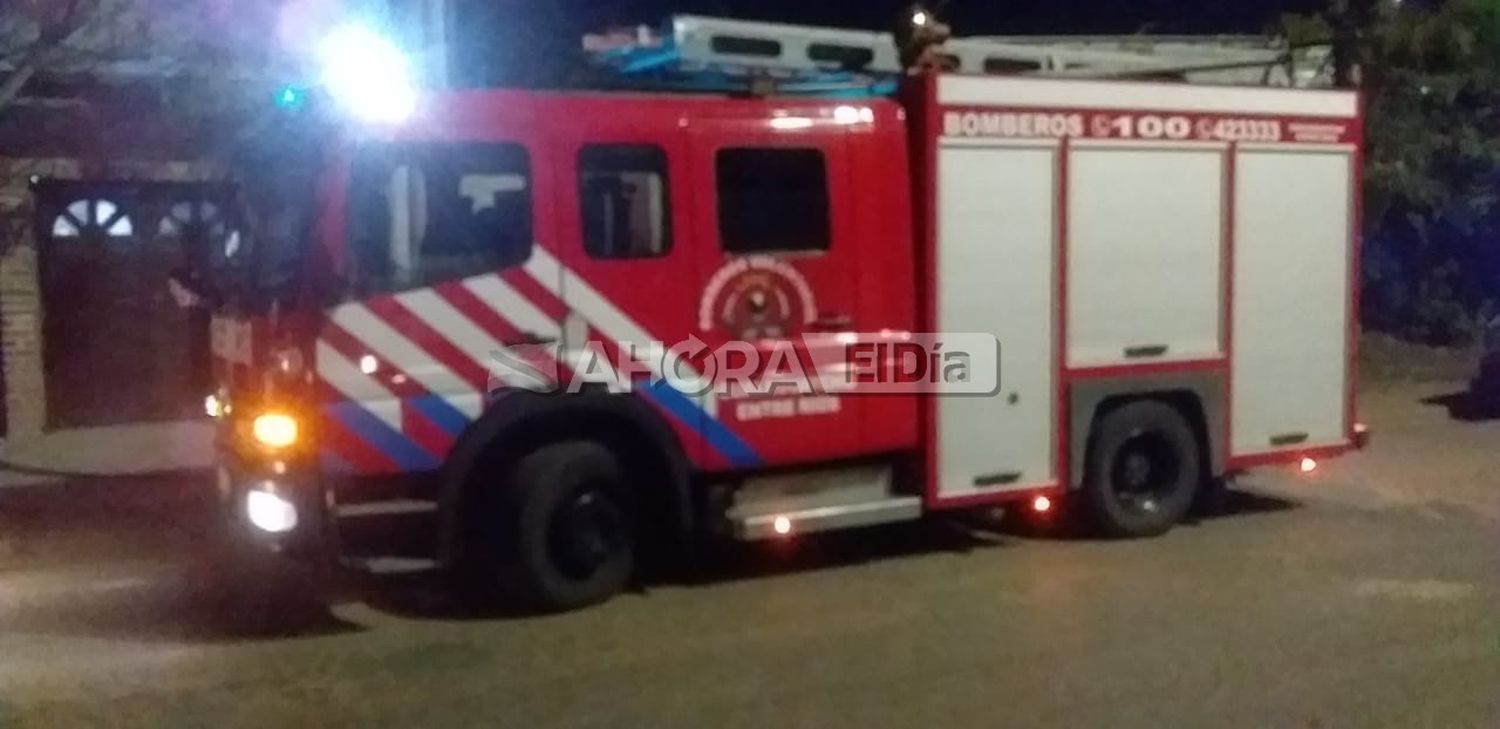 Incendio en una vivienda cercana a la Escuela Técnica Nº3