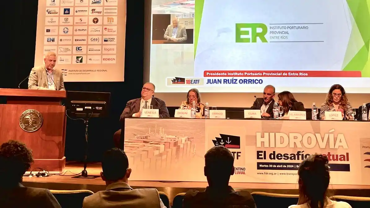 Entre Ríos expuso en el Encuentro Argentino de Transporte Fluvial