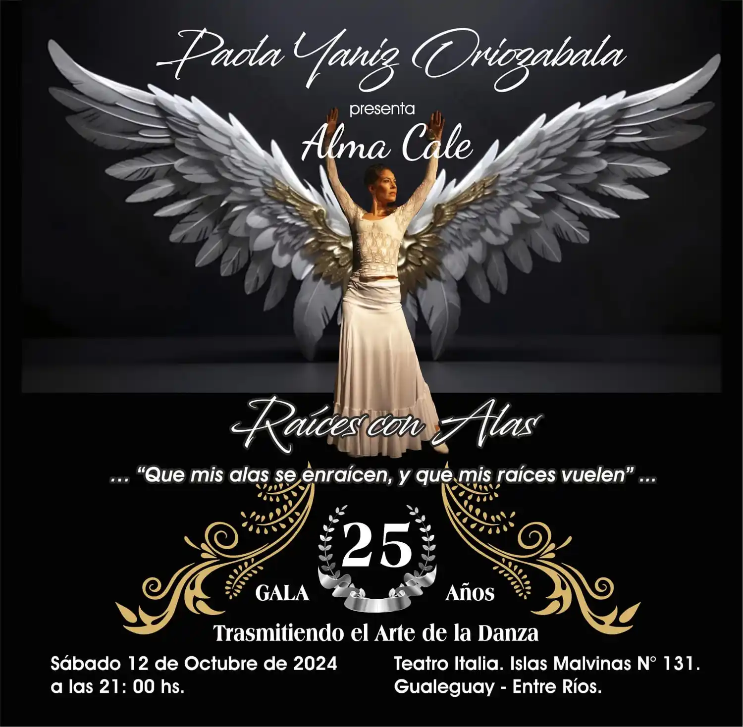 Se presentará el espectáculo de danzas “Raíces con alas”