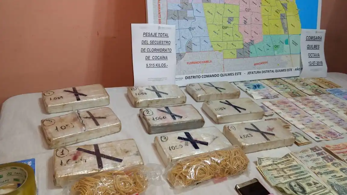 Desbaratan banda narco que traía droga de Bolivia: Siete detenidos y nueve kilos de cocaína secuestrada