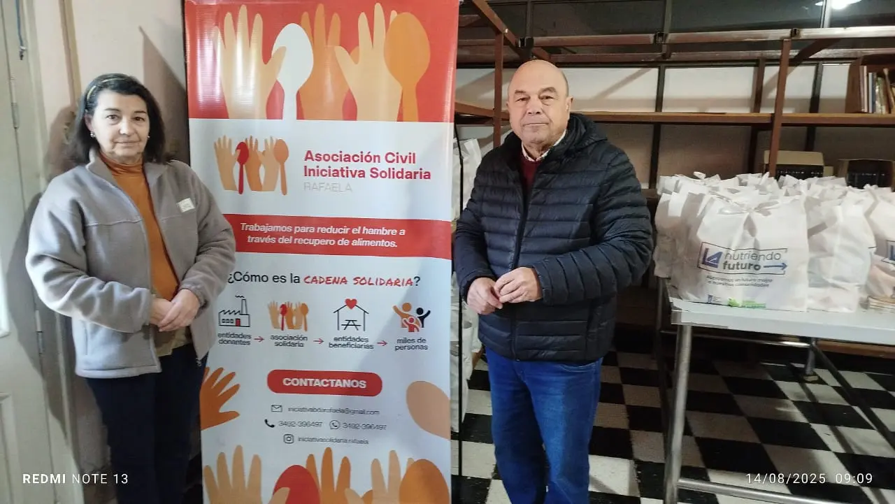 Viviana García y Osvaldo Audagna - integrantes de la organización